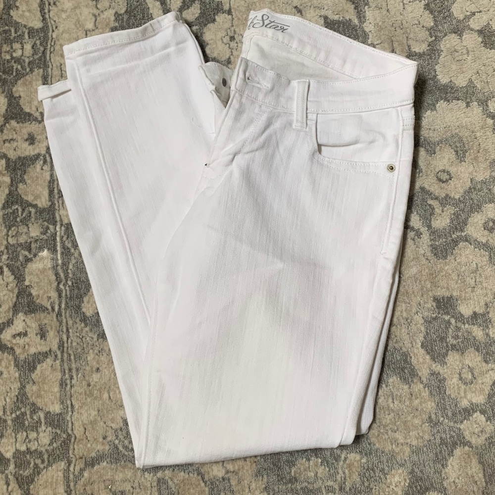 Old navy rock start white denim pants